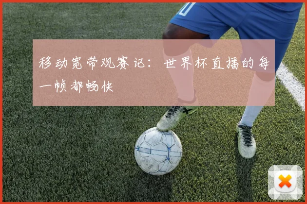 移动宽带观赛记：世界杯直播的每一帧都畅快